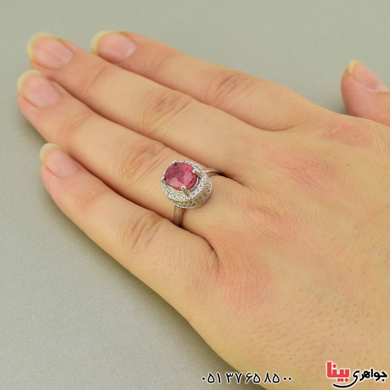 انگشتر یاقوت سرخ خاص زیبا زنانه برند SPN _کد:19643