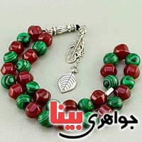 یاقوتی و مالاکیت ۳۳ دانه ای کلکسیونی _کد:19666 یاقوتی و مالاکیت ۳۳ دانه ای کلکسیونی _کد:19666