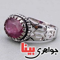 انگشتر یاقوت سرخ مدل اسلیمی انگشتر یاقوت سرخ مدل اسلیمی