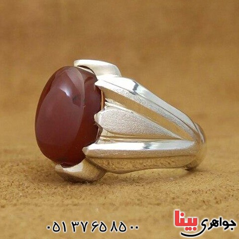 انگشتر عقیق یمنی بسیار زیبا مدل فیلی _کد:19749