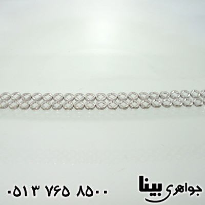 دستبند نقره زنانه توربافت درشت