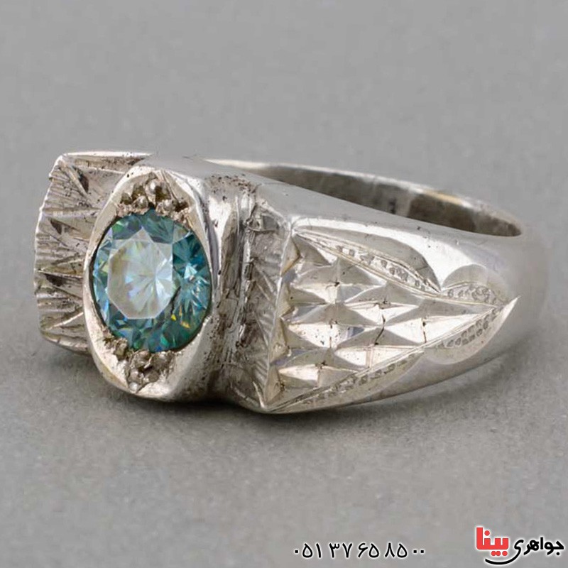 انگشتر الماس روسی ( موزانایت ) درخشان و زیبا 