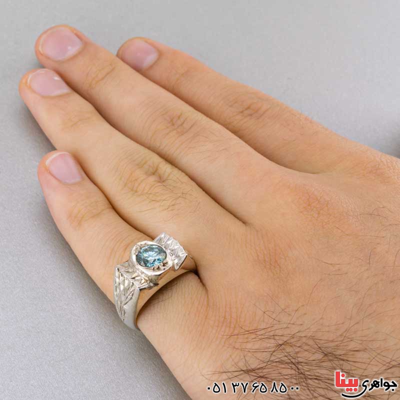انگشتر الماس روسی ( موزانایت ) درخشان و زیبا _کد:19817