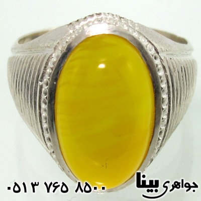 انگشتر عقیق شرف الشمس مردانه طرح قدیم