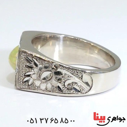 انگشتر اوپال و الماس بسیار عالی _کد:19940