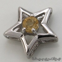 گردنبند سیترین طرح ستاره