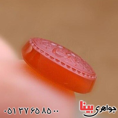 نگین انگشتر عقیق یمنی خطی بسیار زیبا _کد:19988