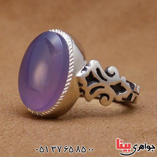 انگشتر عقیق یمنی مدل صفوی مردانه زیبا _کد:20001