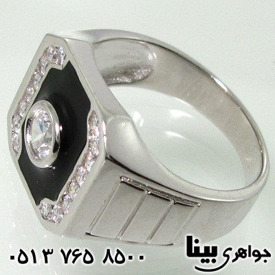 انگشتر نقره مردانه آب رادیوم اسپرت
