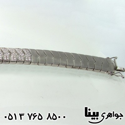 دستبند نقره زنانه با قالب طلا