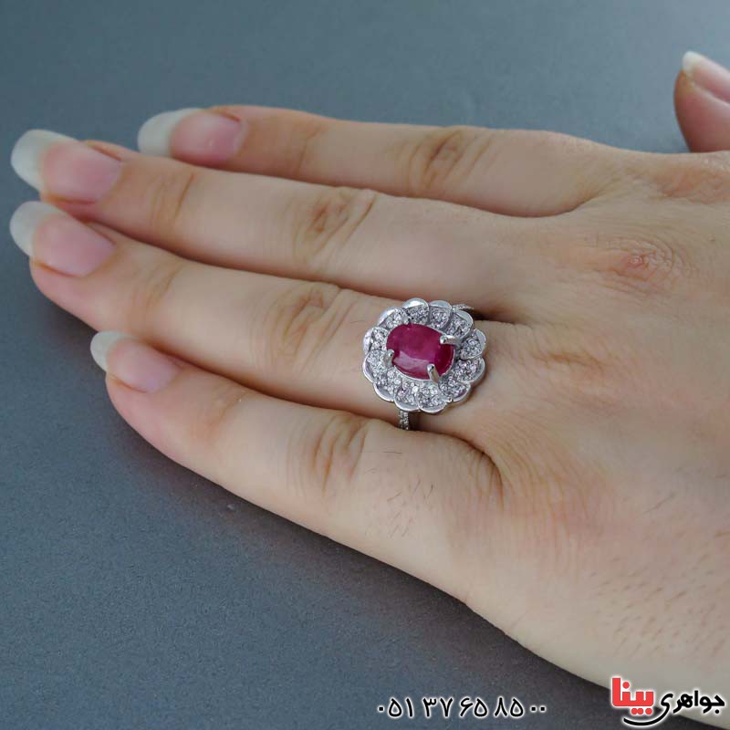 انگشتر یاقوت سرخ زنانه برند SPN _کد:20183