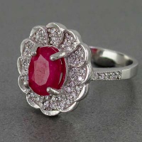 انگشتر یاقوت سرخ زنانه برند SPN 