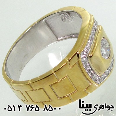 انگشتر نقره مردانه نگین سوئیسی