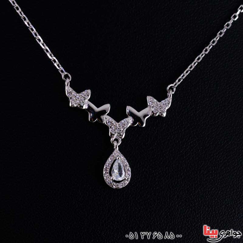 گردنبند نقره زنانه بسیار زیبا _کد:20216