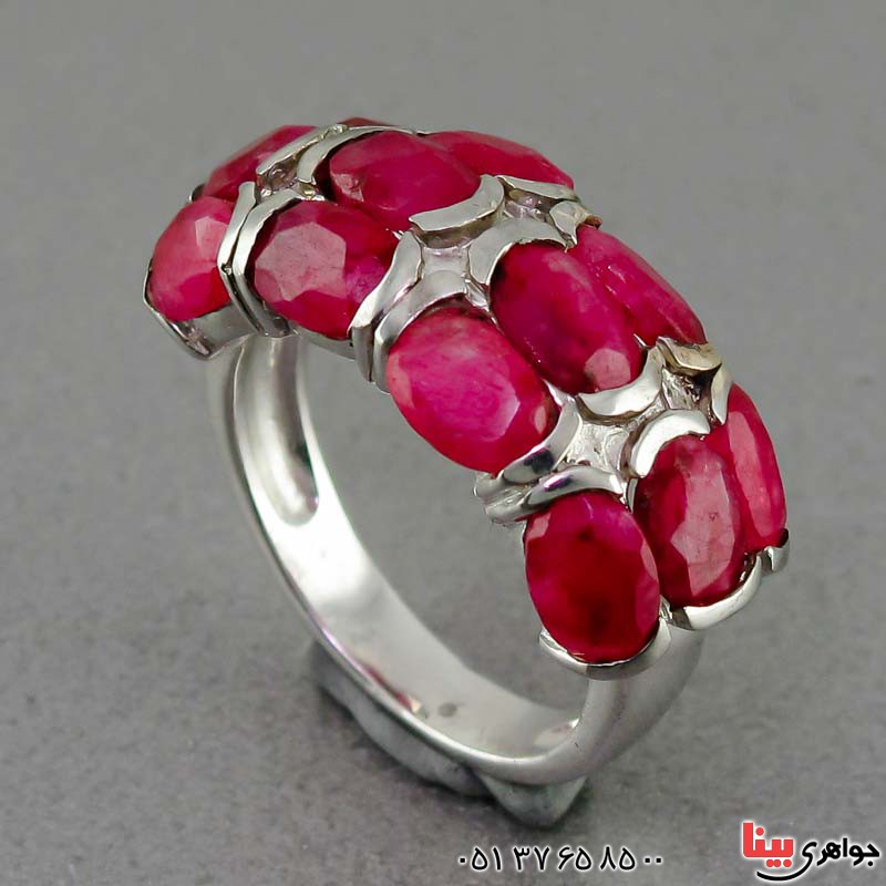 انگشتر یاقوت سرخ زنانه زیبا برند SPN _کد:20225
