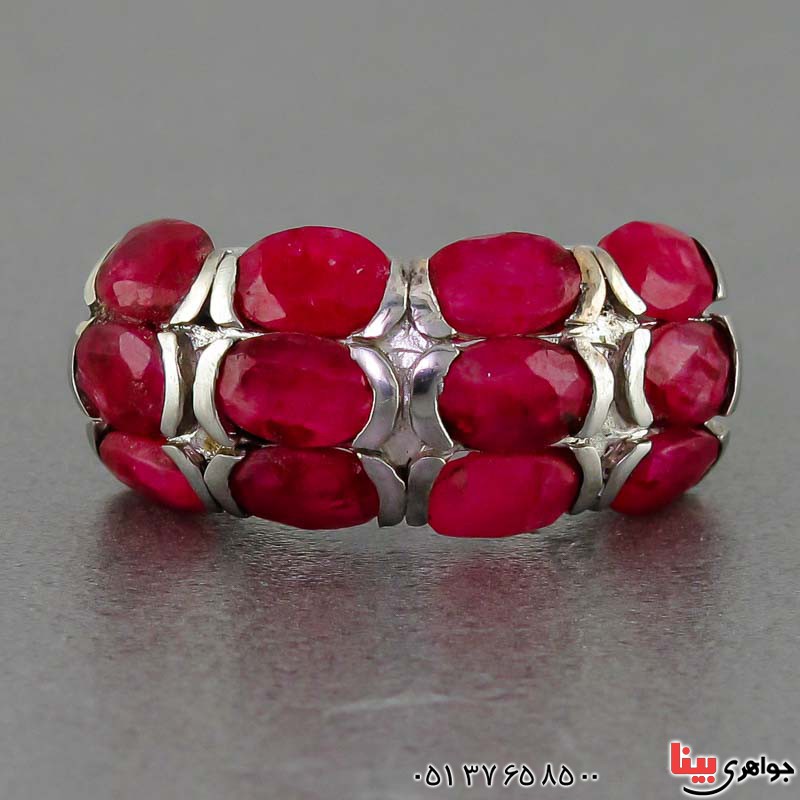 انگشتر یاقوت سرخ زنانه زیبا برند SPN _کد:20225