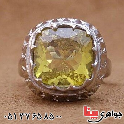 انگشتر سیترین بسیار زیبا زنانه _کد:20251