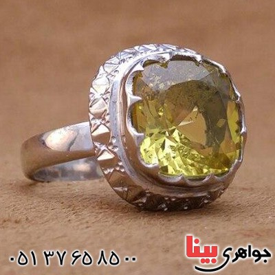 انگشتر سیترین بسیار زیبا زنانه _کد:20251