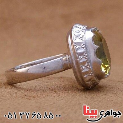 انگشتر سیترین بسیار زیبا زنانه _کد:20251