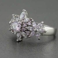 انگشتر الماس روسی (موزانایت) برند SPN 