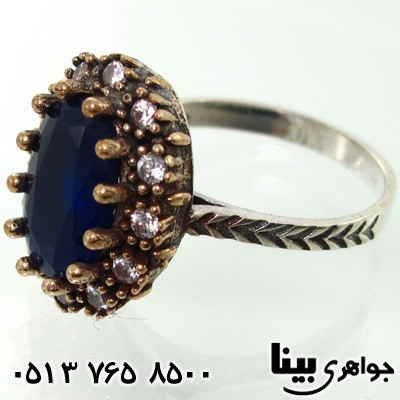 انگشتر جید زنانه طرح شکوفه