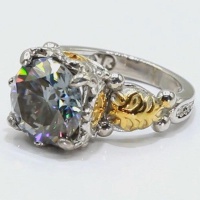 انگشتر الماس روسی (موزانایت) بسیار عالی 