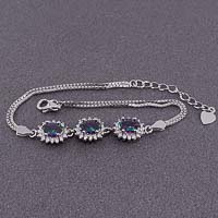 دستبند کوارتز هفت رنگ بسیار زیبا 