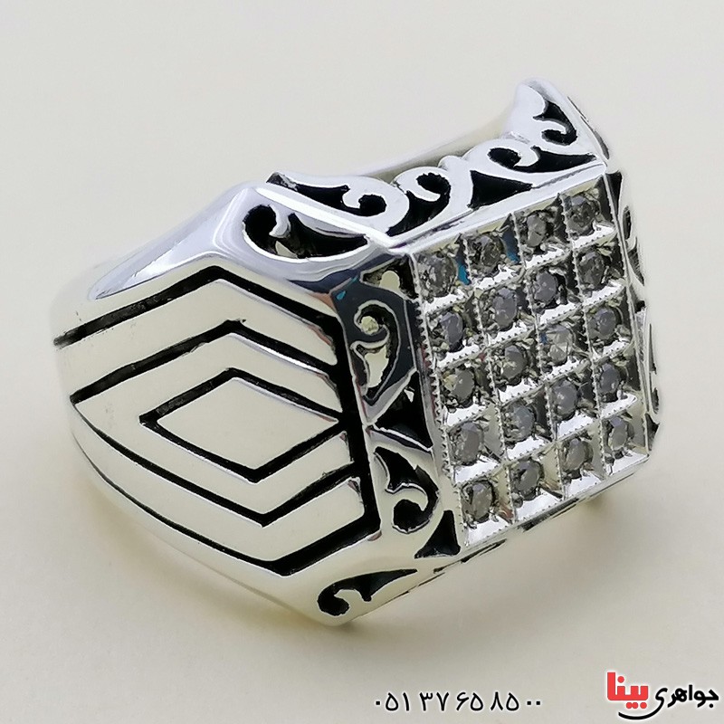 انگشتر الماس مردانه بسیار فاخر _کد:20356