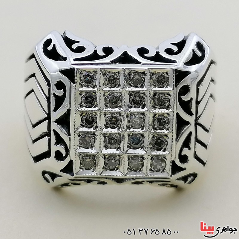انگشتر الماس مردانه بسیار فاخر _کد:20356