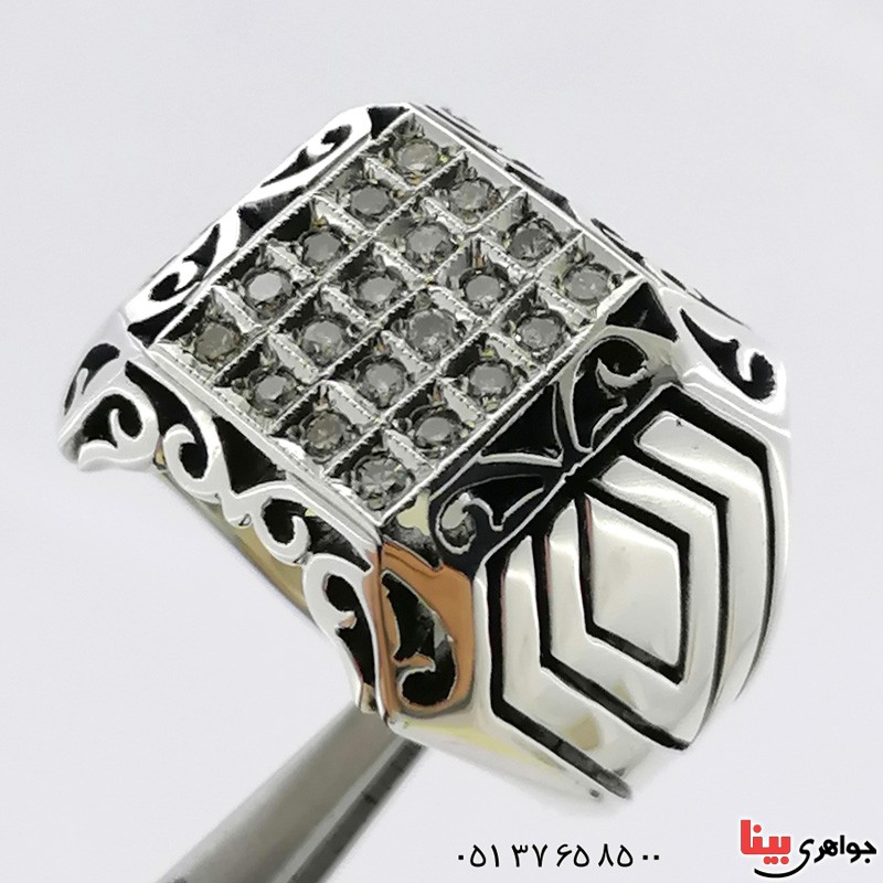 انگشتر الماس مردانه بسیار فاخر _کد:20356