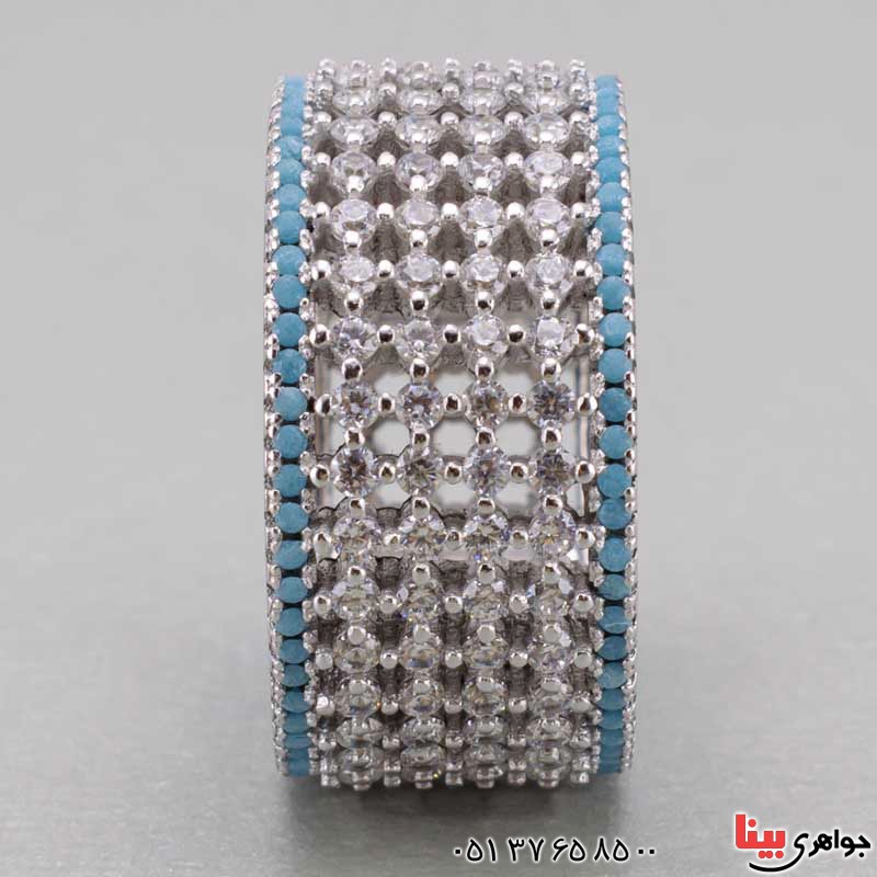 انگشتر الماس تمام برلیان سوئیسی برند SPN  _کد:20383