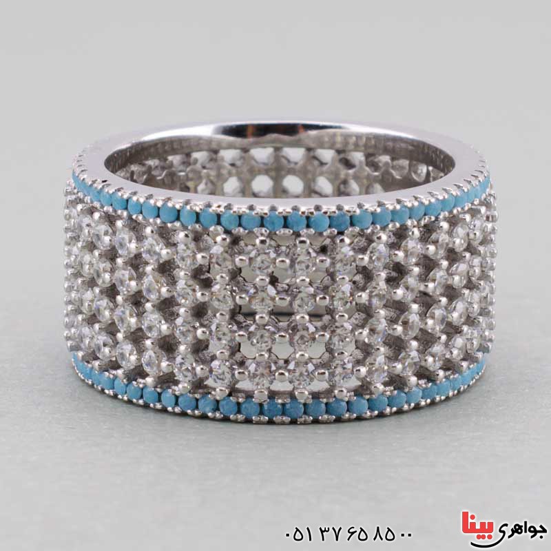 انگشتر الماس تمام برلیان سوئیسی برند SPN  _کد:20383