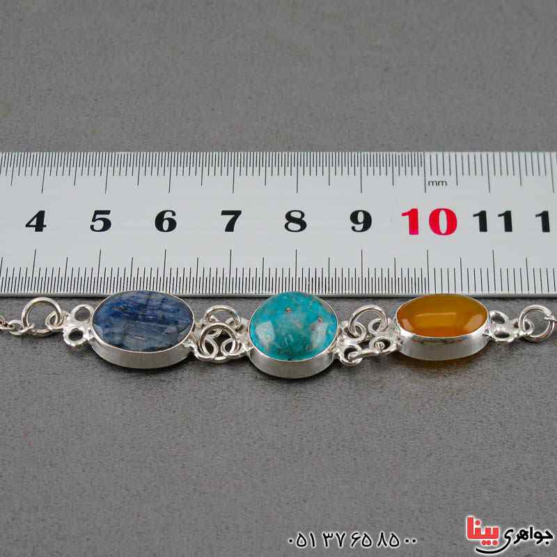 دستبند چند جواهر سنگ درمانی بسیار خاص _کد:20430