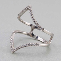 انگشتر نقره زنانه تمام برلیان  برند SPN 