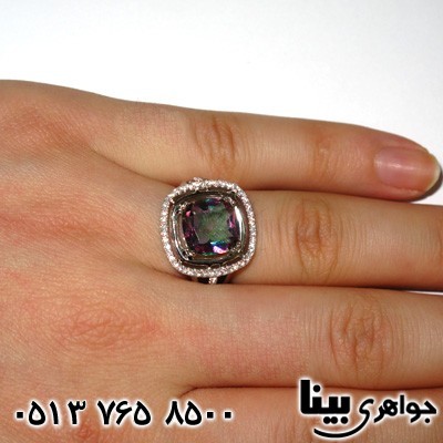 انگشتر توپاز زنانه بزرگ