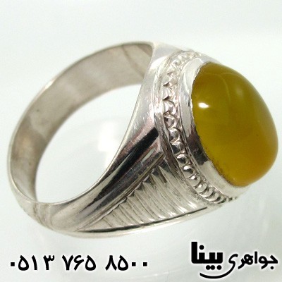 انگشتر عقیق شرف الشمس مردانه سنتی