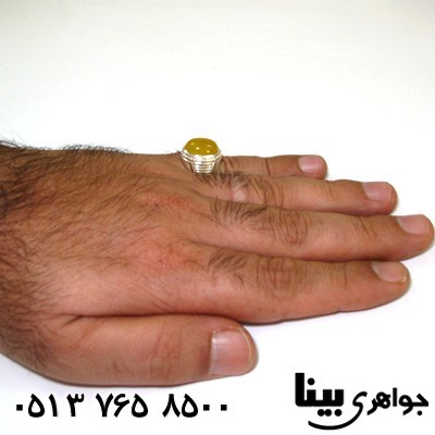 انگشتر عقیق شرف الشمس مردانه سنتی