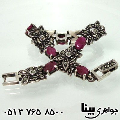 دستبند یاقوت سرخ اطلسی
