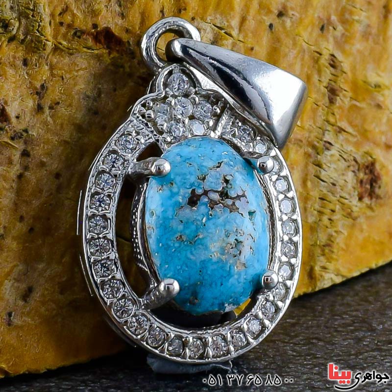گردنبند فیروزه نیشابوری زنانه بسیار زیبا _کد:20775