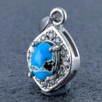 گردنبند فیروزه نیشابوری زنانه بسیار زیبا 