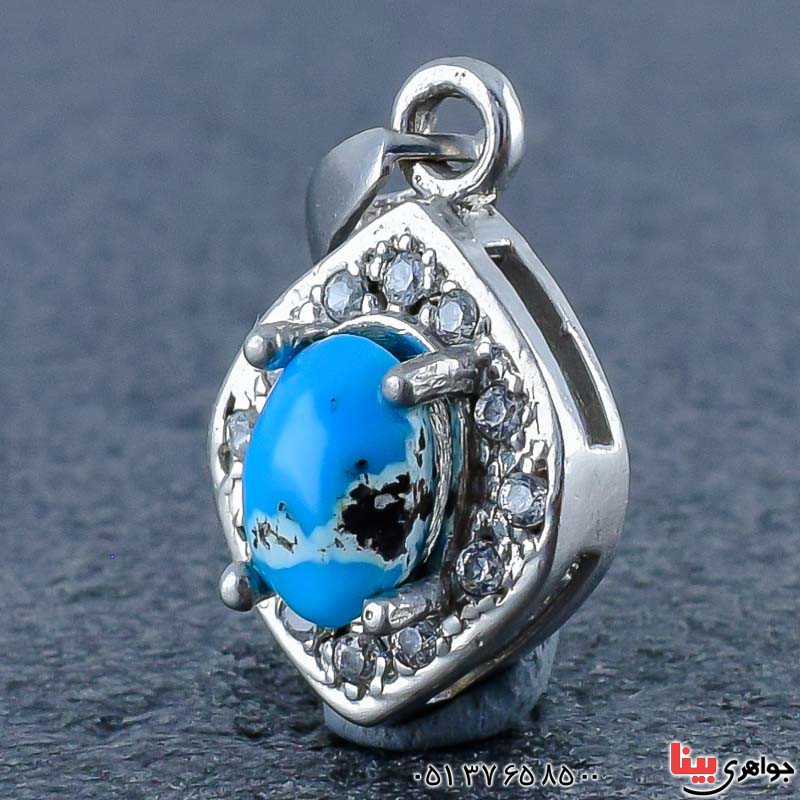 گردنبند فیروزه نیشابوری زنانه بسیار زیبا _کد:20803