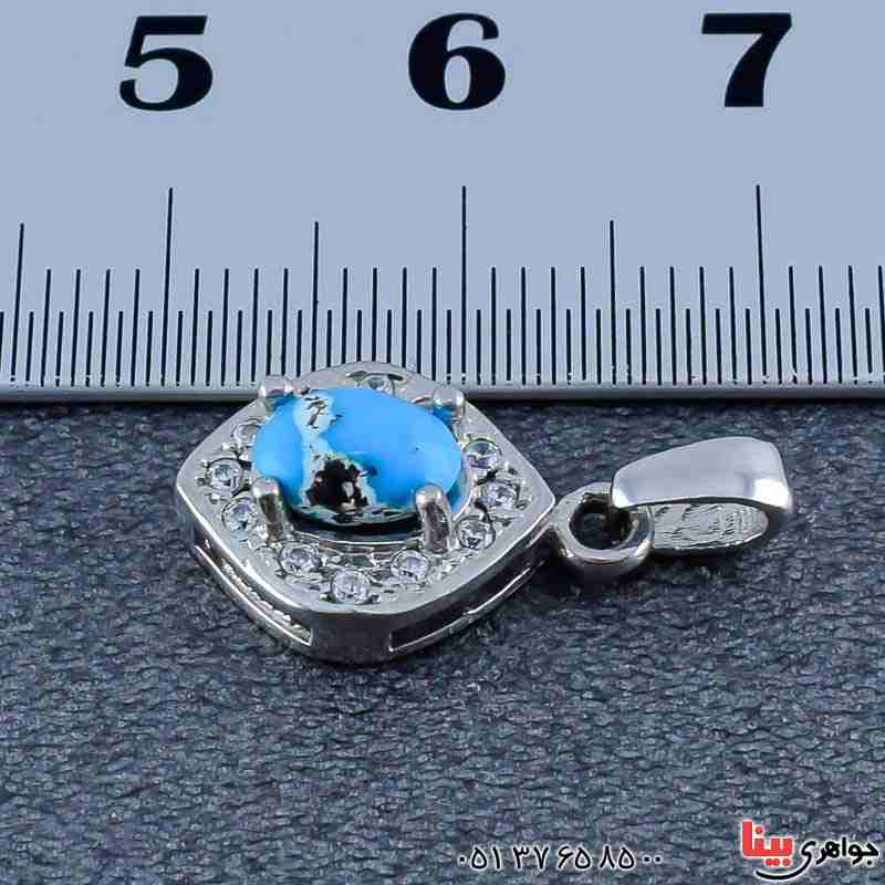 گردنبند فیروزه نیشابوری زنانه بسیار زیبا _کد:20803