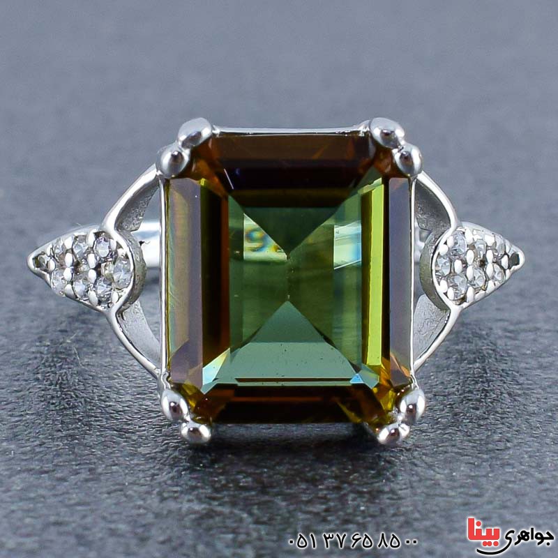 انگشتر الکساندریت زنانه بسیار خوشرنگ و خاص _کد:20834