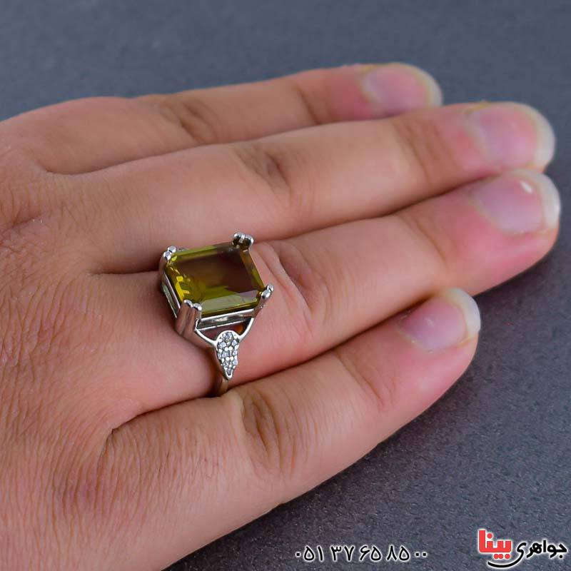 انگشتر الکساندریت زنانه بسیار خوشرنگ و خاص _کد:20834