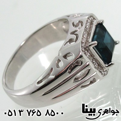 انگشتر چند جواهر توپاز و الماس