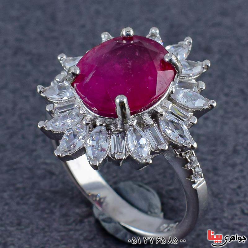 انگشتر یاقوت سرخ زنانه بسیار عالی و خاص _کد:20857