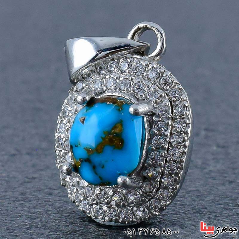 گردنبند فیروزه نیشابوری بسیار خاص برند SPN _کد:20906