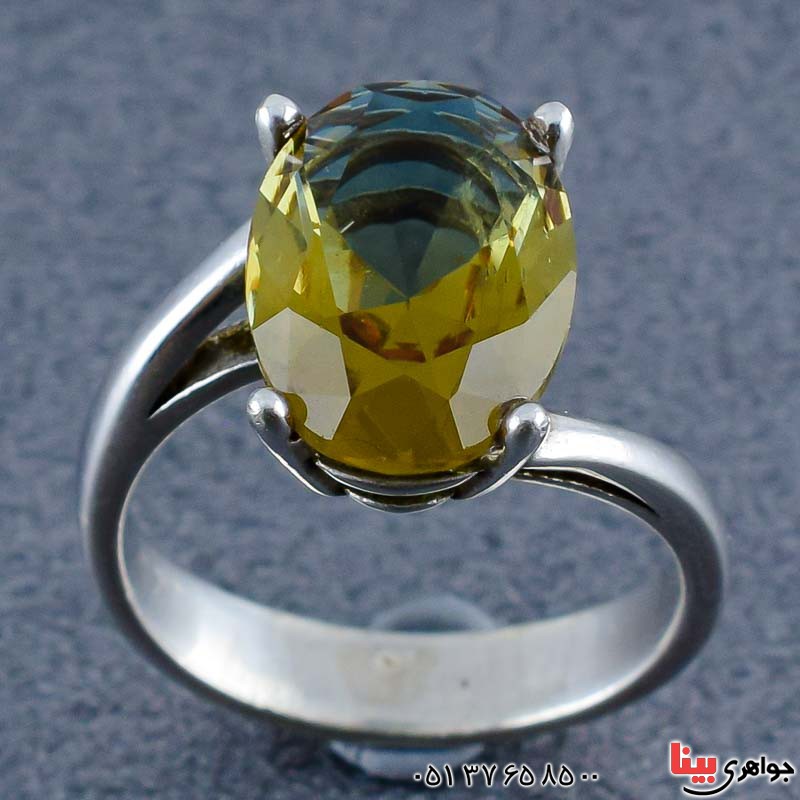 انگشتر الکساندریت رودیوم زنانه بسیار زیبا _کد:20932