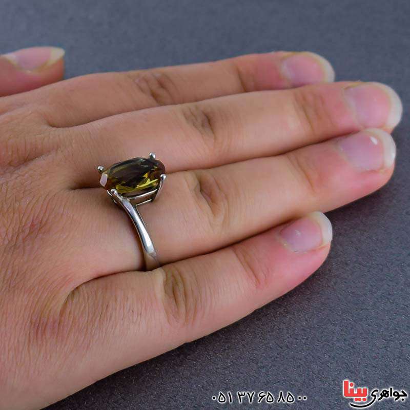 انگشتر الکساندریت رودیوم زنانه بسیار زیبا _کد:20932