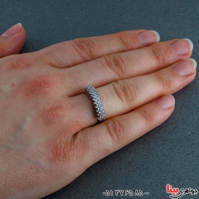 انگشتر نقره رودیوم زنانه بسیار زیبا _کد:20937